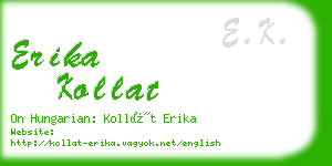 erika kollat business card